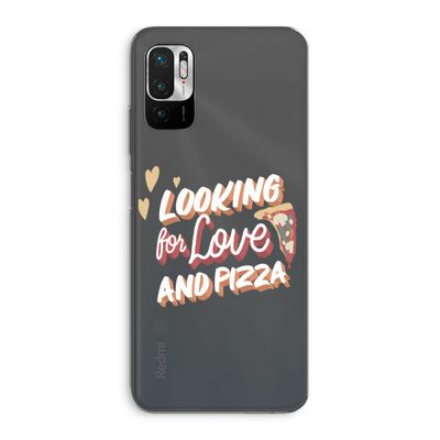 Pizza is the answer: Xiaomi Redmi Note 10 5G Transparant Hoesje