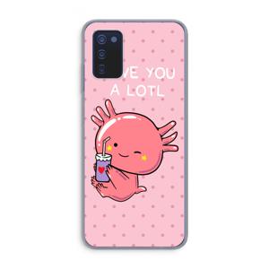 Love You A Lotl: Samsung Galaxy A03s Transparant Hoesje