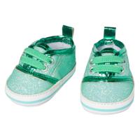 Heless Poppenschoenen Glitter Sneakers Mint, 38-45 cm - thumbnail