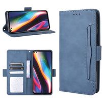 Vintage Series Motorola Moto G 5G Plus Portemonnee Hoesje met Kaarthouder - Blauw