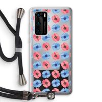 Klaproosjes: Huawei P40 Transparant Hoesje met koord