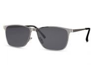 CWI zonnebril heren wayfarer volledig omrand cat. 3 zilver/zwart - thumbnail