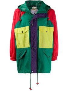 JC de Castelbajac Pre-Owned imperméable colour block à lien de resserrage - Vert