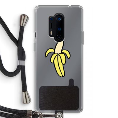 Banana: OnePlus 8 Pro Transparant Hoesje met koord