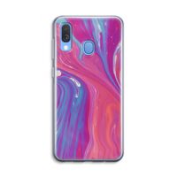 Paarse stroom: Samsung Galaxy A40 Transparant Hoesje Paarse stroom: Samsung Galaxy A40 Transparant Hoesje