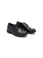 Moustache round-toe patent brogues - Noir - thumbnail