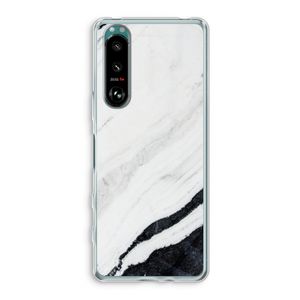 Elegante marmer: Sony Xperia 5 III Transparant Hoesje