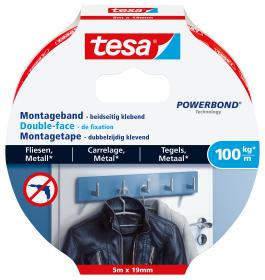 tesa ULTRA STRONG 77746-00000-00 Montagetape tesa Powerbond Wit (l x b) 1.5 m x 19 mm 1 stuk(s)