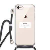 Reminder: iPhone 7 Transparant Hoesje met koord
