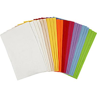 Creativ Company Hobbyvilt diverse kleuren, 24 vellen