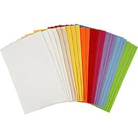Creativ Company Hobbyvilt diverse kleuren, 24 vellen