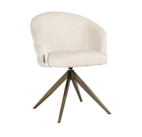 Eetkamerstoel Zendaya Beige Chenille