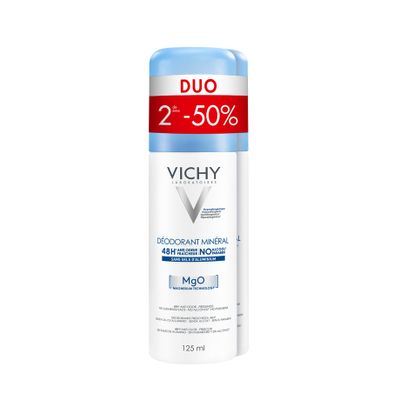 Vichy Deo Mineraal Spray 48u Duo 2x125ml