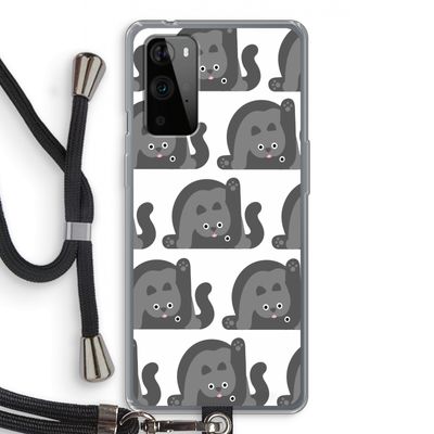 Cats: OnePlus 9 Pro Transparant Hoesje met koord