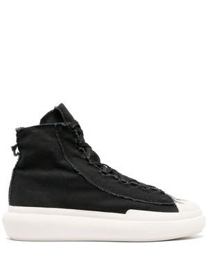 Y-3 baskets montantes Nizza à effet usé - Noir
