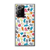 Kleurrijke katten: Samsung Galaxy Note 20 Ultra / Note 20 Ultra 5G Transparant Hoesje
