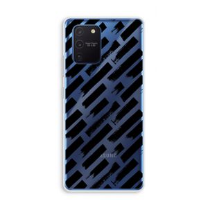 Zwarte vegen: Samsung Galaxy Note 10 Lite Transparant Hoesje