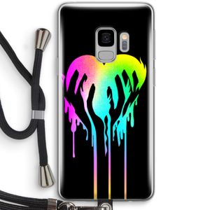 Hold My Heart: Samsung Galaxy S9 Transparant Hoesje met koord