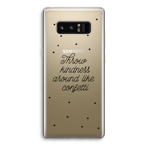 Confetti: Samsung Galaxy Note 8 Transparant Hoesje