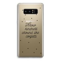 Confetti: Samsung Galaxy Note 8 Transparant Hoesje Confetti: Samsung Galaxy Note 8 Transparant Hoesje