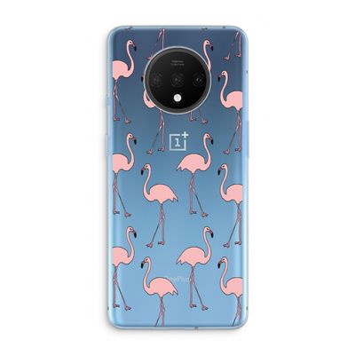 Anything Flamingoes: OnePlus 7T Transparant Hoesje