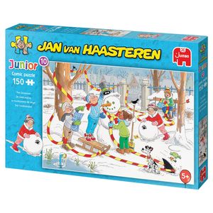 De Sneeuwpop - Jan van Haasteren Junior Puzzel 150 Stukjes