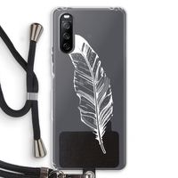 Pluim: Sony Sony Xperia 10 III Transparant Hoesje met koord