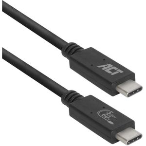 ACT Connectivity USB 3.2 Gen1 aansluitkabel C male - C male 2 meter USB-IF gecertificeerd kabel