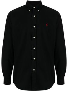 Polo Ralph Lauren chemise en flanelle à logo brodé - Noir
