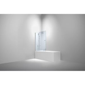 Van Rijn Products ST02 Badwand incl glasbehandeling 80x150cm chroom ST02800