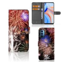 OPPO Reno 4 Pro 5G | Wallet Case | met Pasjes | Vuurwerk