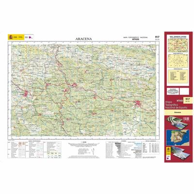 Topografische kaart 917 MT50 Aracena | CNIG - Instituto Geográfico Nacional1