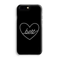 Best heart black: Volledig Geprint iPhone 7 Plus Hoesje