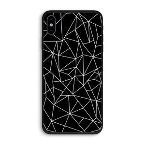 Geometrische lijnen wit: iPhone X Biologisch afbreekbaar hoesje