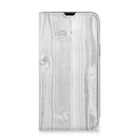 iPhone 13 Book Wallet Case White Wood