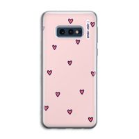 Hartjes: Samsung Galaxy S10e Transparant Hoesje Hartjes: Samsung Galaxy S10e Transparant Hoesje