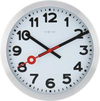NeXtime ne-3999ar wandklok dia. 35 cm, geborsteld aluminium, 'station' NeXtime ne-3999ar wandklok dia. 35 cm, geborsteld aluminium, 'station'