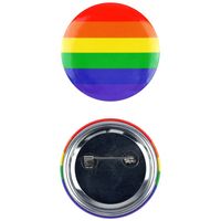 Regenboogvlag kleuren mini pin/badge 4 cm   - - thumbnail