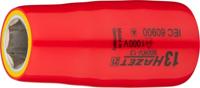 HAZET Dopsleutel · geïsoleerd 900KV-13 · 1/2 inch (12,5 mm) vierkant hol · Buiten-zeskant-tractieprofiel · SW 13 mm