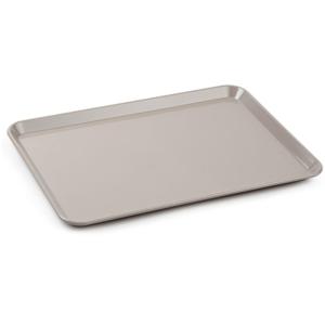 Plasticforte dienblad/serveerblad - Kunststof - 35 x 24 cm - taupe - kopjes en glazen tray