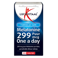 Lucovitaal Melatonine Puur 299mcg Tabletten - thumbnail
