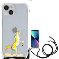 iPhone 14 Stevig Bumper Hoesje Horse Color - thumbnail