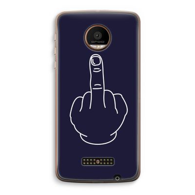 F**k U: Motorola Moto Z Force Transparant Hoesje
