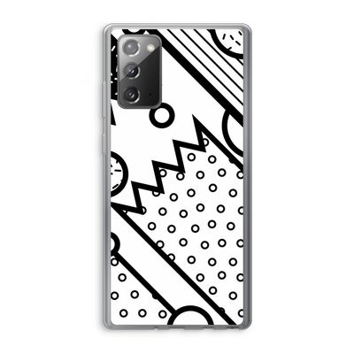 Pop Art #4: Samsung Galaxy Note 20 / Note 20 5G Transparant Hoesje