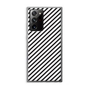 Strepen zwart-wit: Samsung Galaxy Note 20 Ultra / Note 20 Ultra 5G Transparant Hoesje