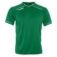 Hummel 110113K Leeds Shirt Korte Mouw Kids - Green-White - 164