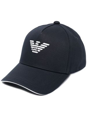 Emporio Armani casquette à logo brodé - Bleu