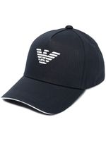 Emporio Armani casquette à logo brodé - Bleu