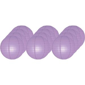 12x Lila bol lampionnen 25 cm   -