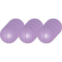 12x Lila bol lampionnen 25 cm   -